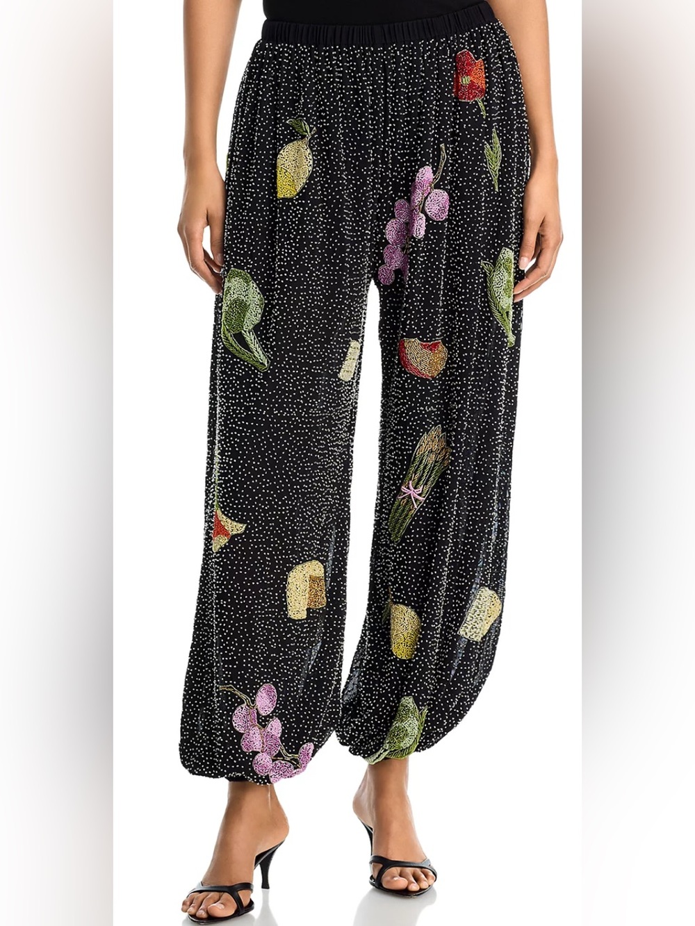 🍇🍾 sold out Aqua x Lisa Says Gah for Bloomingdale’s exclusive beaded joggers 🍾🍇